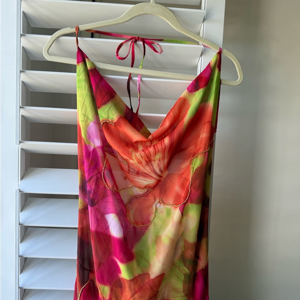 White Fox Boutique Multicolor Floral Maxi Dress - Picture 2 of 3